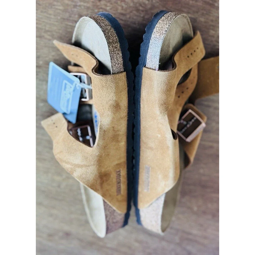 Birkenstock Arizona Soft Footbed Mink Suede 1009526 Men's Size 13 EU 46 NIB